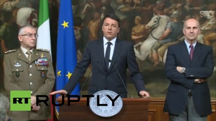 Italy: Renzi condemns human traffickers as 'new slave drivers'