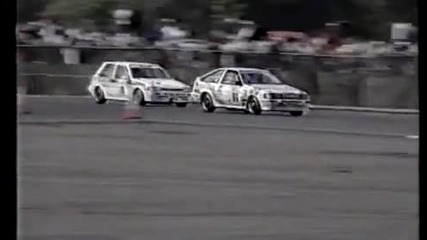 1987 Btcc Toyota Corolla battle Ae86 vs Ae82