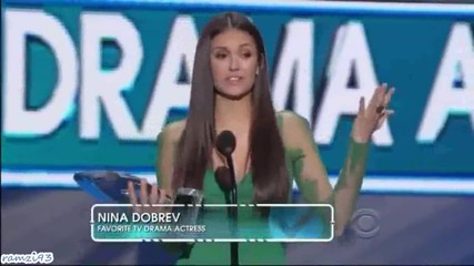 Nina Dobrev Wins Pca for Tv Drama Actress