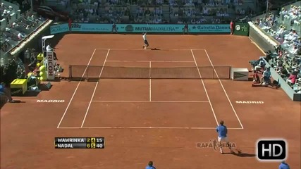 Nadal vs Wawrinka - Madrid 2013!