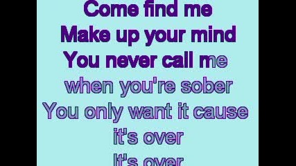 Evanescence - Call Me When Youre Sober Karaoke