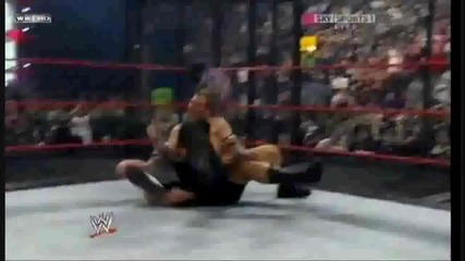 Jeff Hardy Swanton bomb On Big Show at Еlimination Chamber at No Way Out 2009