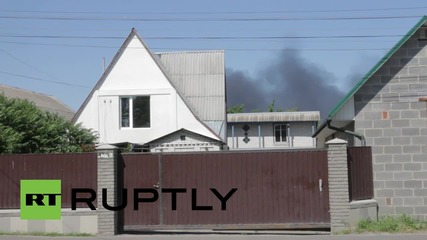 Ukraine: Black dirt rains on residents after oil depot blaze in Kalynivka
