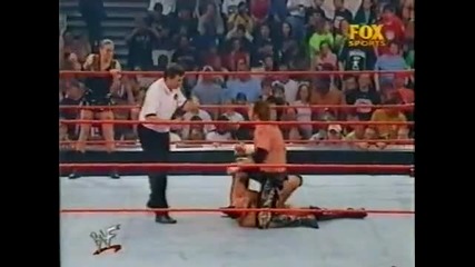 Wwf The Rock vs Stephanie Mcmahon and Test raw is war 09 17 01