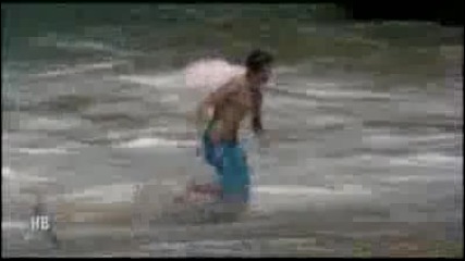 justin bieber - jumps off a cliff 