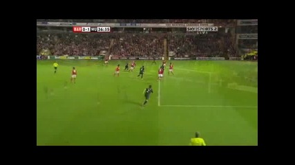 Barnsley 0 - 2 Man. Utd сезон 09/10 : Вижте младия Габриел Обертан 