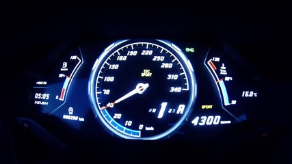 Страхотно видео с Lamborghini Huracan Lp610-4. Ускорение от 0-300 kм/ч.