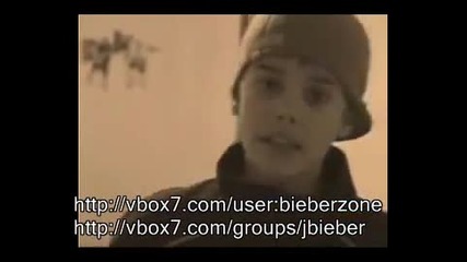 Justin Bieber пее (старо Видео)
