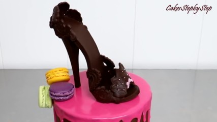 Как се прави шоколадова обувка с висок ток