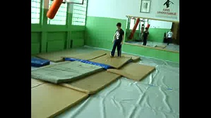Round - Off To Back Flip Kick
