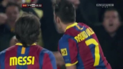 29.11.2010 - Ел Класико - Барселона 3 - 0 Реал Мадрид първи гол на Давид Вия 