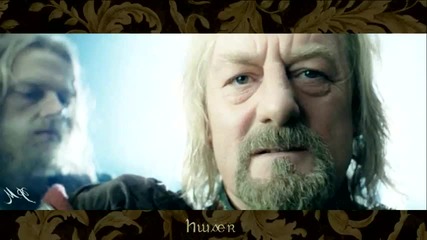 Lord of the Rings - Theoden suits up for battle with lyric 