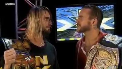 Seth Rollins and Cm Punk segment - Nxt 10/10/12