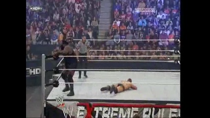 wwe extreme rules 2010 mark henry & mvp vs the miz & big show 