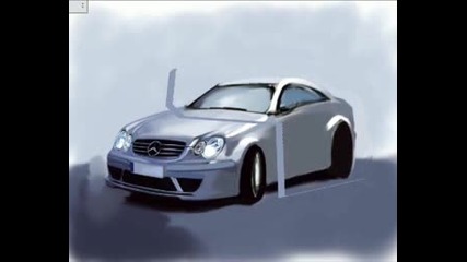 Да Нарисуваш - Mercedes Clk - С Фотошоп