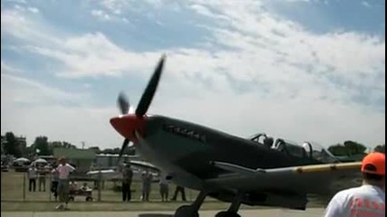 Spitfire - запуск на двигател 