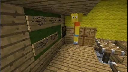 The Simpsons opening in Minecraft