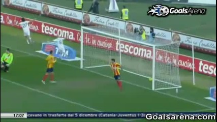 Lecce - Palermo 2 - 4 goal di Javier Pastore 