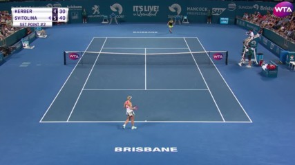 2017 Brisbane International Qf Angelique Kerber - Elina Svitolina Highlights