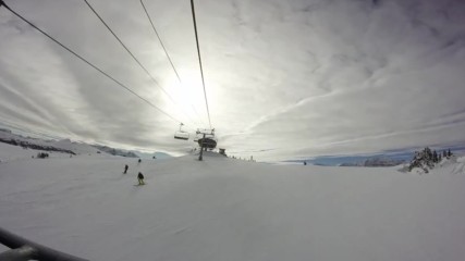 Приказна гледка от лифта и старт на ски насладата
