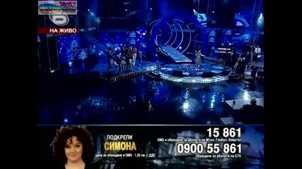 Music Idol 3 - Шеста елиминация - Първо изпълнение на Симона Статева 06.05.09