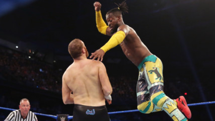 Kofi Kingston & Seth Rollins vs. Kevin Owens & Sami Zayn – 2-out-of-3 Falls Match: SmackDown LIVE, June 18, 2019
