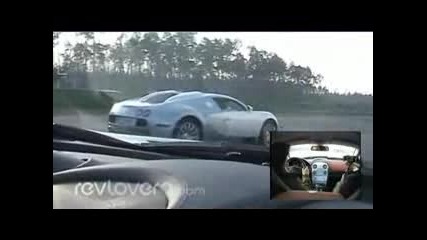 Bugatti Veyron Не Оставя Шанс на Mclaren Slr