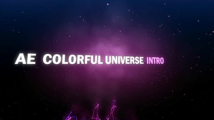 Hd Adobe After Effects Colorful Universe Intro Evolution 