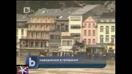 наводнения в Германия btv Новините 09 януари 2011