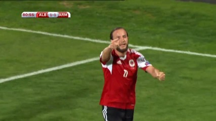 Албания 2 - 1 Армения ( квалификация за Европейско първенство 2016 ) ( 29/03/2015 )
