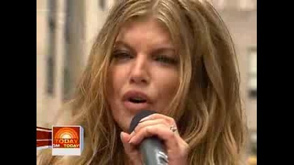 Fergie on Today Show:Big Girls Dont Cry