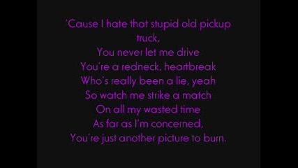 Picture To Burn - Taylor Swift (lyrics)
