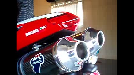 Ducati 1098r Termignoni Exhaust Carbon Pipes sound