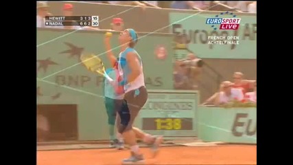 Nadal трик с топката 