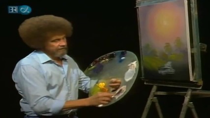 S18 Радостта на живописта с Bob Ross E13 Rippling Waters ღобучение в рисуване, живописღ