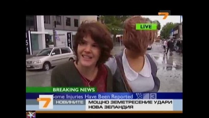 Трагедията в Нова Зеландия, Новини T V 7, 22 февруари 2011 