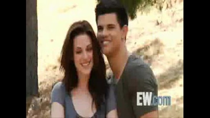 Kristen Stewart аnd Taylor Lautner - Photoshoot Behind The Scenes