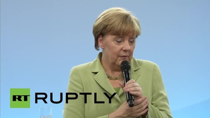 Germany: Merkel reduces young Palestinian refugee to tears