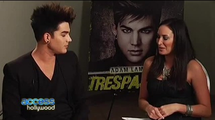 Access Hollywood Adam Lambert Talks Being in Love /25 Jan 2012/