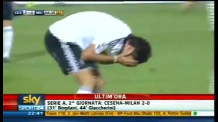 Youtube - Cesena - Milan 2 - 0 (11 09 2010) Commento di Caressa 