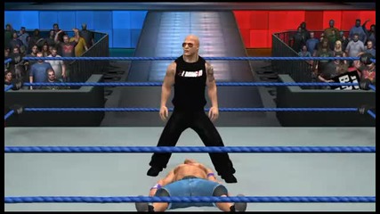 The Rock People Elbow John Cena