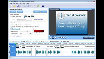 (3.8) Camtasia Studio 5 - Improve the Audio Quality with Audio Enhancements