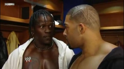 Smackdown 5.03.10 - John Morrison and R - Truth backstage 