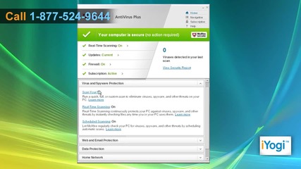 Scan your Windows® Vista - based Pc using Mcafee® antivirus 