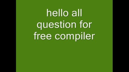 free compiler