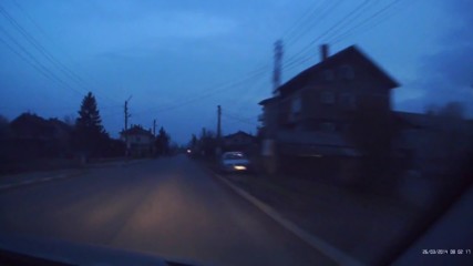 Костинброд, 7.04.2017 видеорегистратор заснема пьян зад волана,колата е вероятно е на съдия.