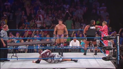 Tables Match: Ethan Carter Iii vs. Bully Ray (july 3, 2014)