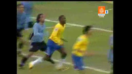 Уругвай - Бразилия 0:4 Гол На Жуан