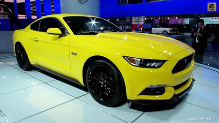 2015 Ford Mustang Gt - Exterior and Interior Walkaround - Debut at 2014 Detroit Auto Show