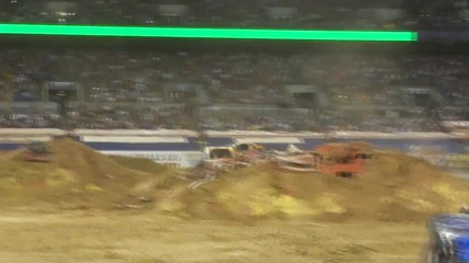 Monster Jam - Maximum Destruction Performs A Back Flip in Baltimore
